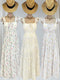 Summer  Floral Padded Drawstring Neckline Maxi Dress